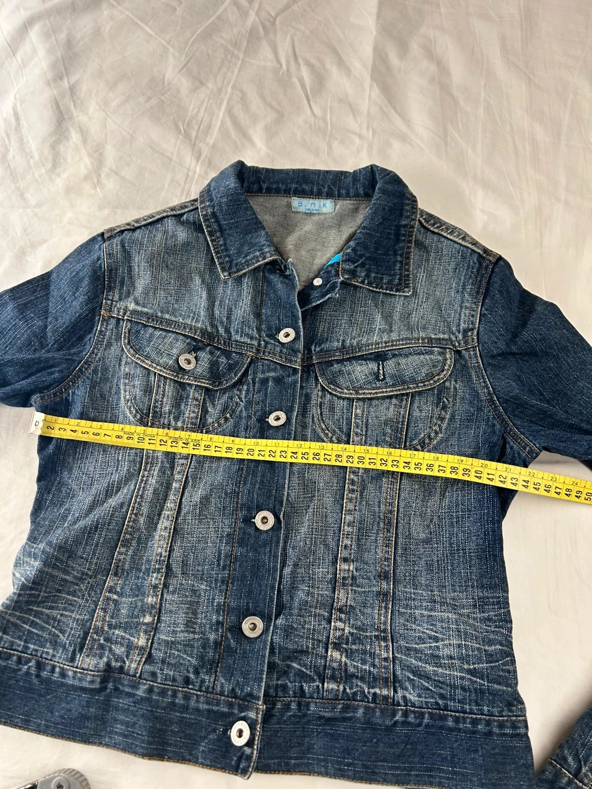 Marineblauwe vintage denim jas bnk baba nuki – photo 8